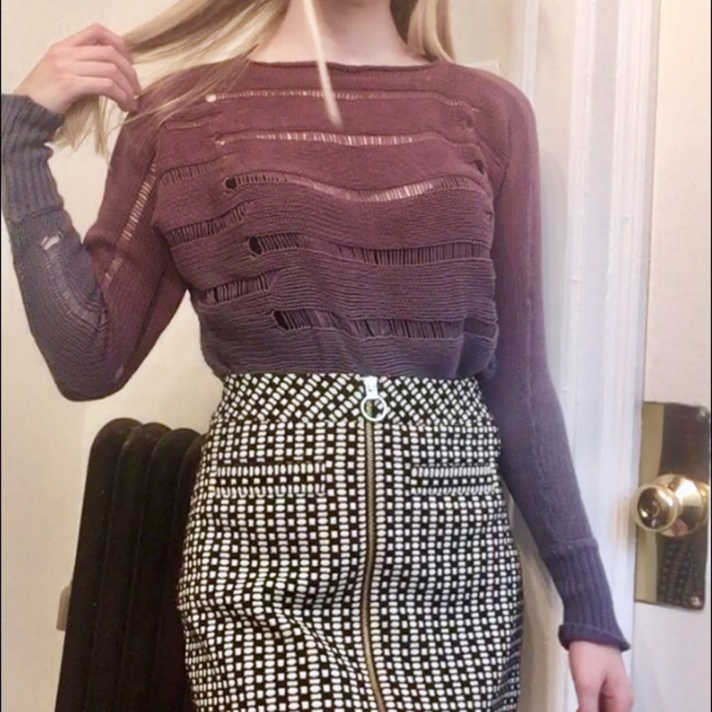 Knit ombré sweater